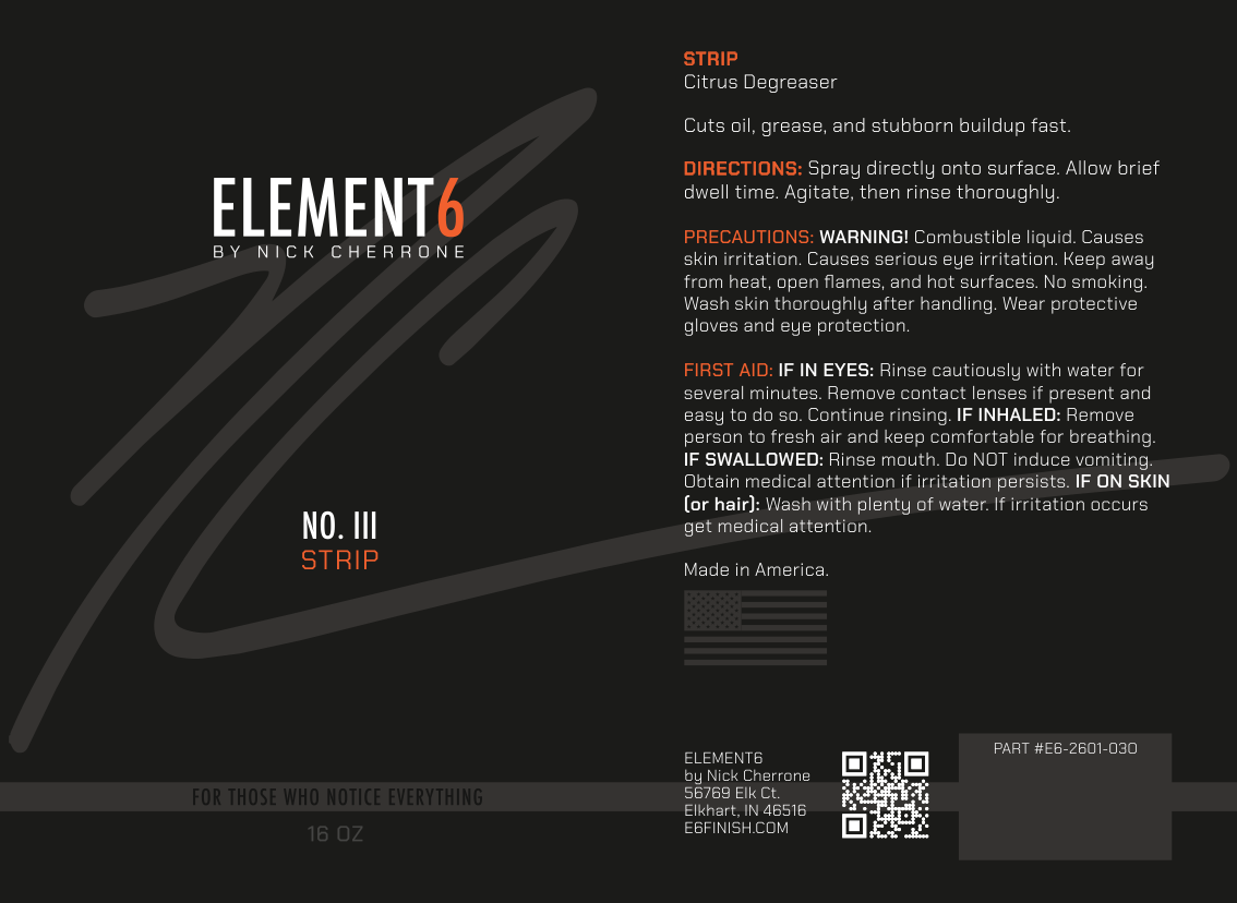 Element6 STRIP bottle label